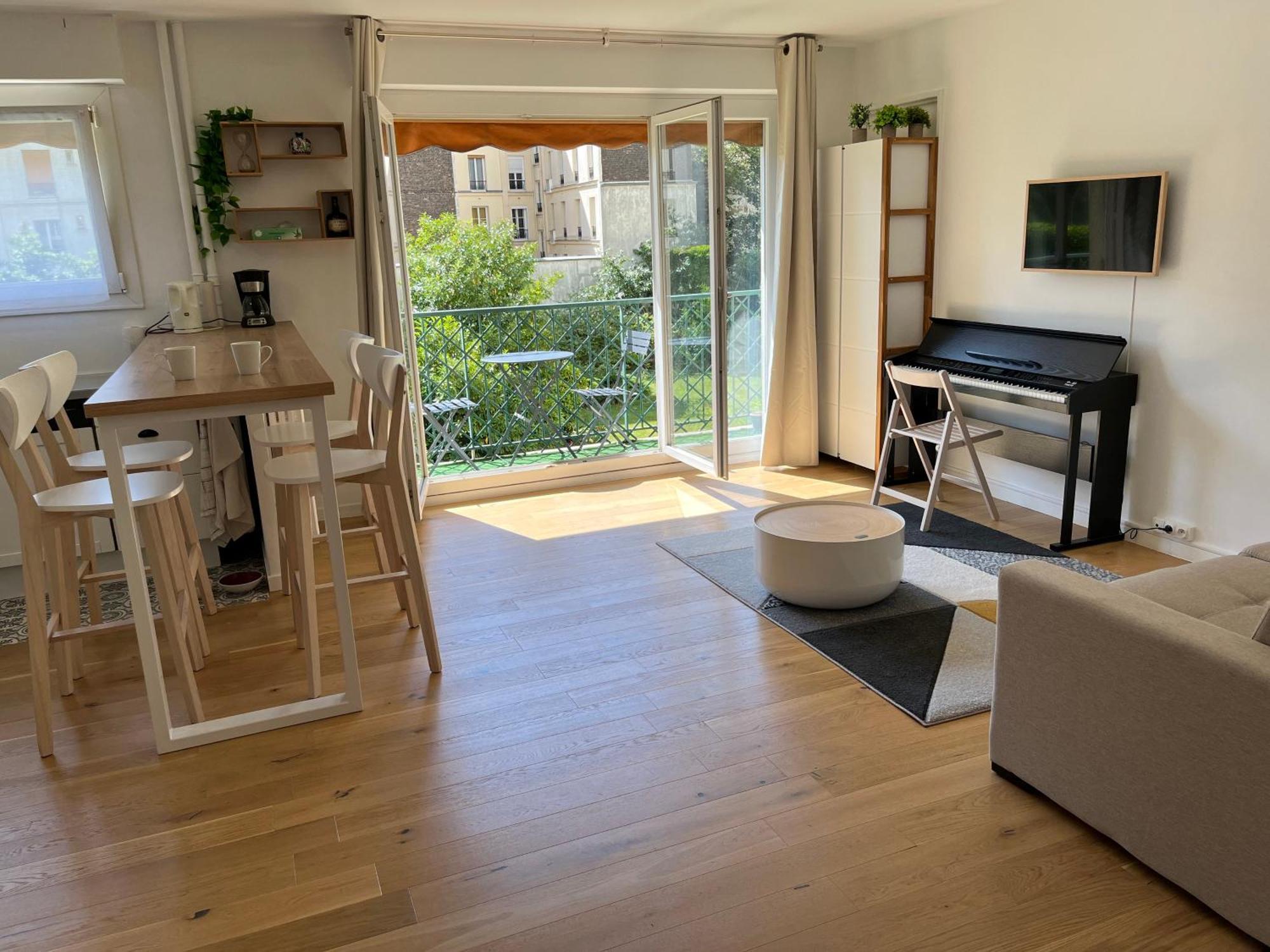 Superbe Appartement Avec Belle Vue Jardin Paříž Exteriér fotografie